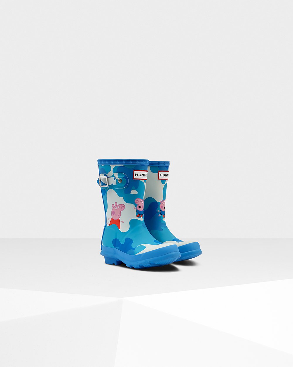 Bottes de Pluie Hunter Original Petits Peppa Pig Enfant Bleu OGHPCRQ-14